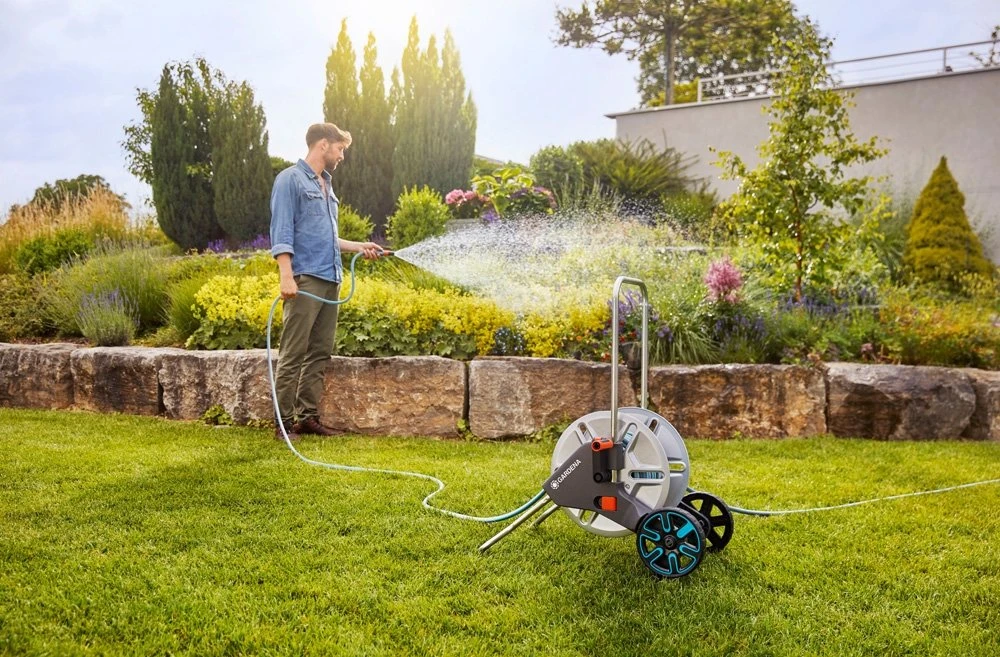 GARDENA Slangenwagen Metaal AquaRoll M Set (20m) 4 GARDENA Slangenwagen Metaal AquaRoll M Set (20m) - Afbeelding 4