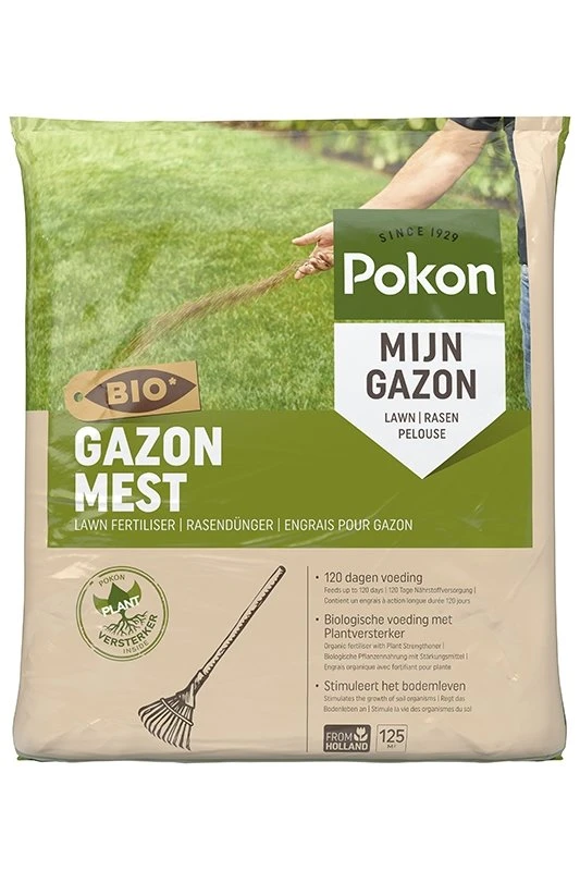 Pokon Bio Gazonmest 8,4kg Voor 125m² 1 Pokon Bio Gazonmest 8,4kg Voor 125m²