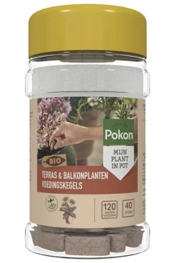 Pokon Bio Terras & Balkon Planten Voedingskegels 40 Stuks