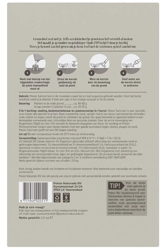 Pokon Tuinmest 2,5kg 2 Pokon Tuinmest 2,5kg - Afbeelding 2