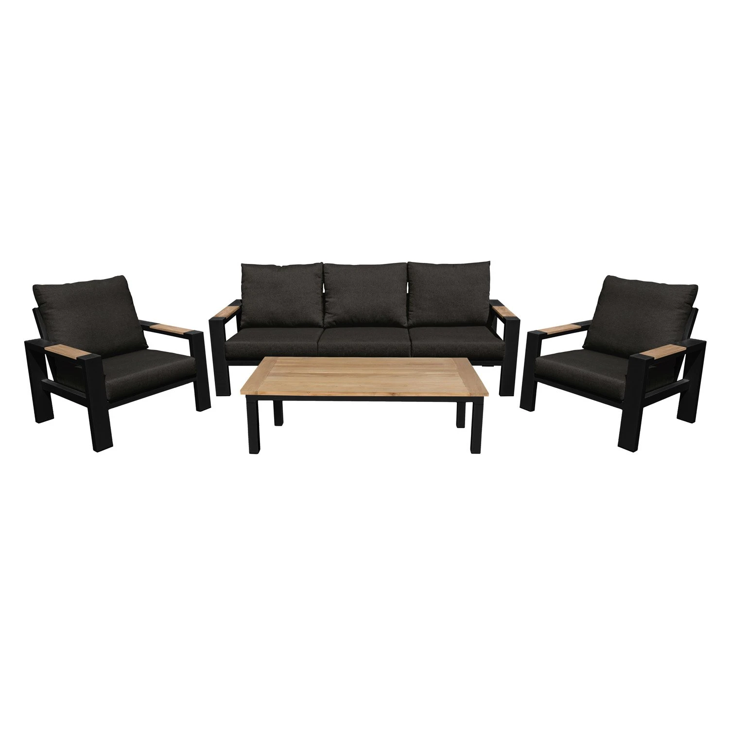 Royal Seasons MEMPHIS Stoel-bank Loungeset Teak 1 Royal Seasons MEMPHIS Stoel-bank Loungeset Teak