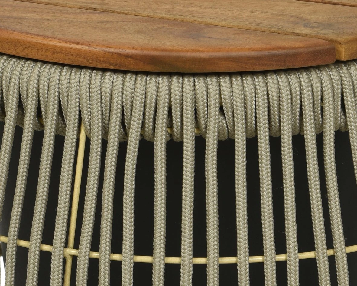 Seville Bijzet Tuintafel Beige - Ø 40 X H 49 Cm 2 Seville Bijzet Tuintafel Beige - Ø 40 X H 49 Cm - Afbeelding 2